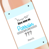 Cadeau parrain | Bouteille personnalisée veux tu être mon parrain