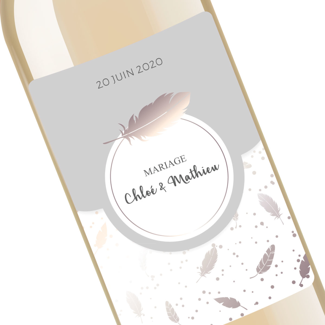 Bouteille De Vin Personnalisée Noces De Diamant - Cadeau Exceptionnel Pour 60 Ans De Mariage