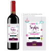 Cadeau noël Marraine | Bouteille personnalisée noël marraine exceptionnelle