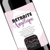 Pas de déprime le dimanche soir ! | Bouteille personnalisée retraite