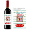 Cadeau noël Tonton | Bouteille personnalisée prénom et photo