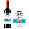 Cadeau noël Tonton | Bouteille personnalisée on t'aime tonton
