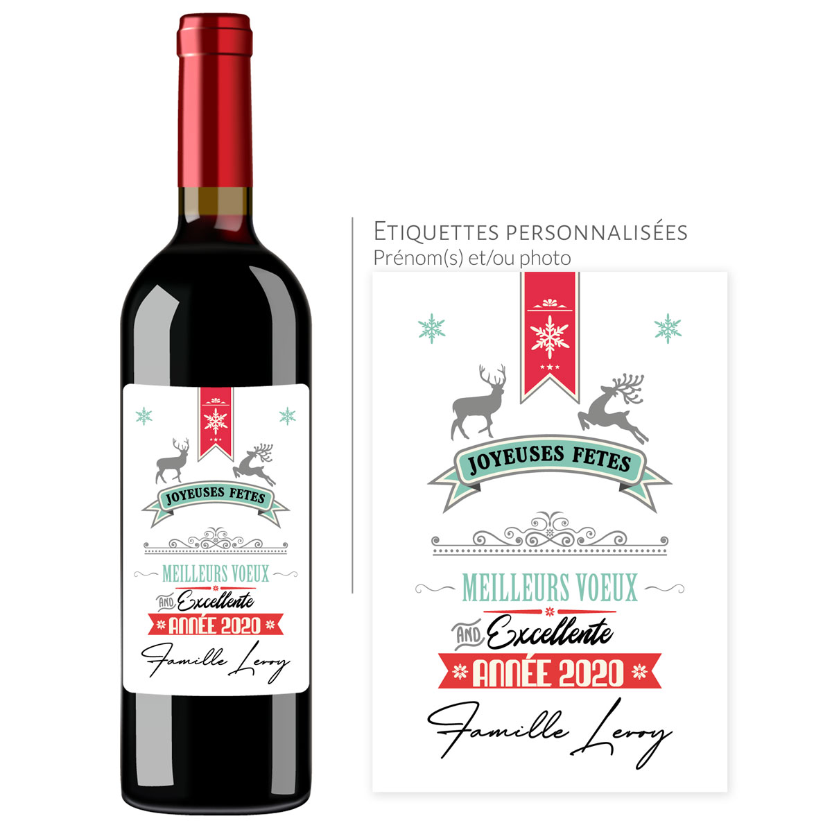 Sacs Cadeaux Pour Bouteille De Vin De Noël - 12 Pièces Avec 6 Motifs Dorés - 35 Cm - Inclus Papier De Soie Et étiquettes