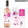 Annonce naissance | Bouteille personnalisée naissance rose et je m'appelle