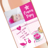 Annonce naissance | Bouteille personnalisée naissance rose et je m'appelle