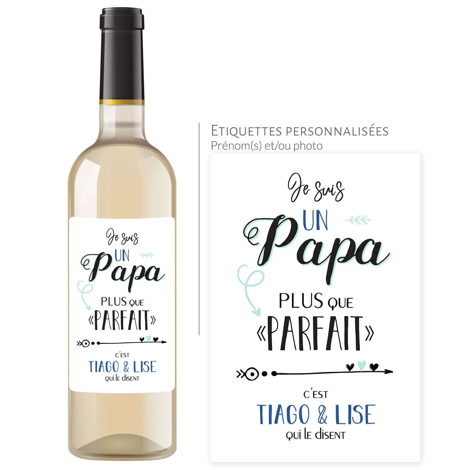 Coffret cadeau vin personnalisé pour la fête des pères