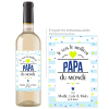 Cadeau papa | Bouteille personnalisée meilleur papa du monde