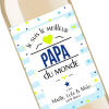 Cadeau papa | Bouteille personnalisée meilleur papa du monde