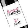 Cadeau saint valentin | Bouteille personnalisée bonjour mon amour