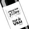 Idée pour la Saint valentin | Bouteille personnalisée ; J'peux pas, je t'aime